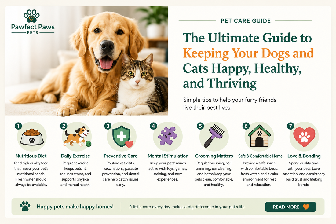 The Ultimate Guide to Keeping Your Dogs and Cats Happy, Healthy, and Thriving