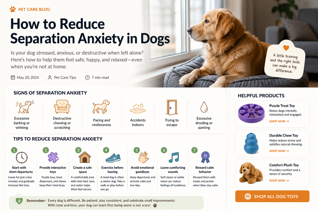 How to Reduce Separation Anxiety in Dogs