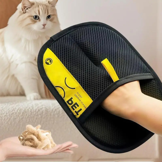 Pet Hair Remover Grooming Glove for Dogs & Cats