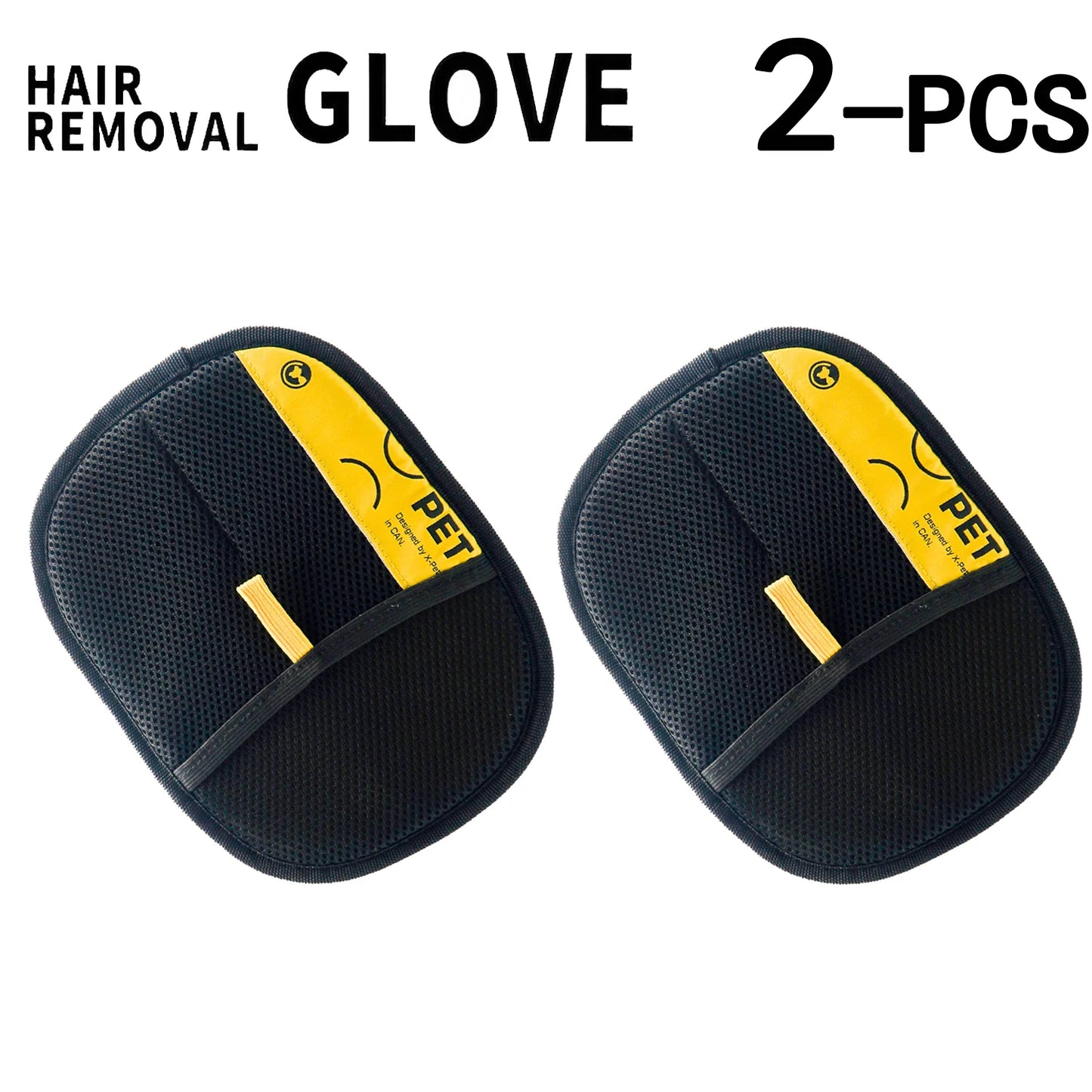 Pet Hair Remover Grooming Glove for Dogs & Cats
